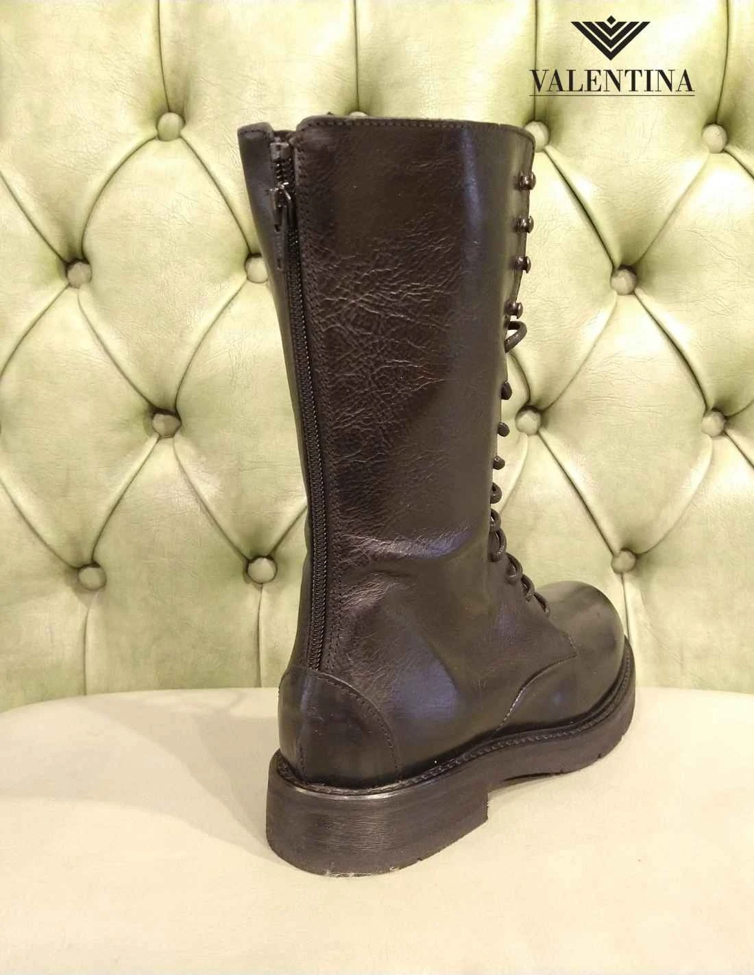 Anfibi Alti Da Donna, In Vera Pelle 5 Anfibi Alti Da Donna, In Vera Pelle - immagine 3