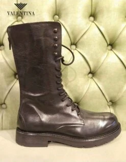 Anfibi Alti Da Donna, In Vera Pelle