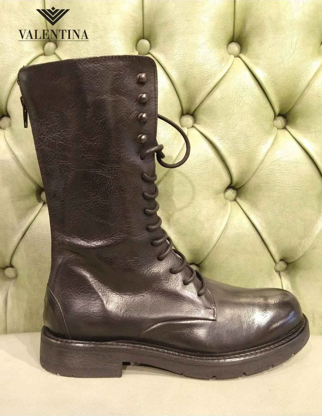 Anfibi Alti Da Donna, In Vera Pelle 3 Anfibi Alti Da Donna, In Vera Pelle