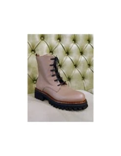 Anfibi Con Platform, In Pelle