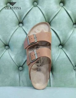 Birkenstock Arizona Cognac, In Pelle