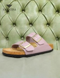 Birkenstock Arizona Lilla, Sandalo In Birko Flor -Stile pelletteria arizona lilla sandalo in birko flor 2