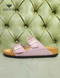 Birkenstock Arizona Lilla, Sandalo In Birko Flor