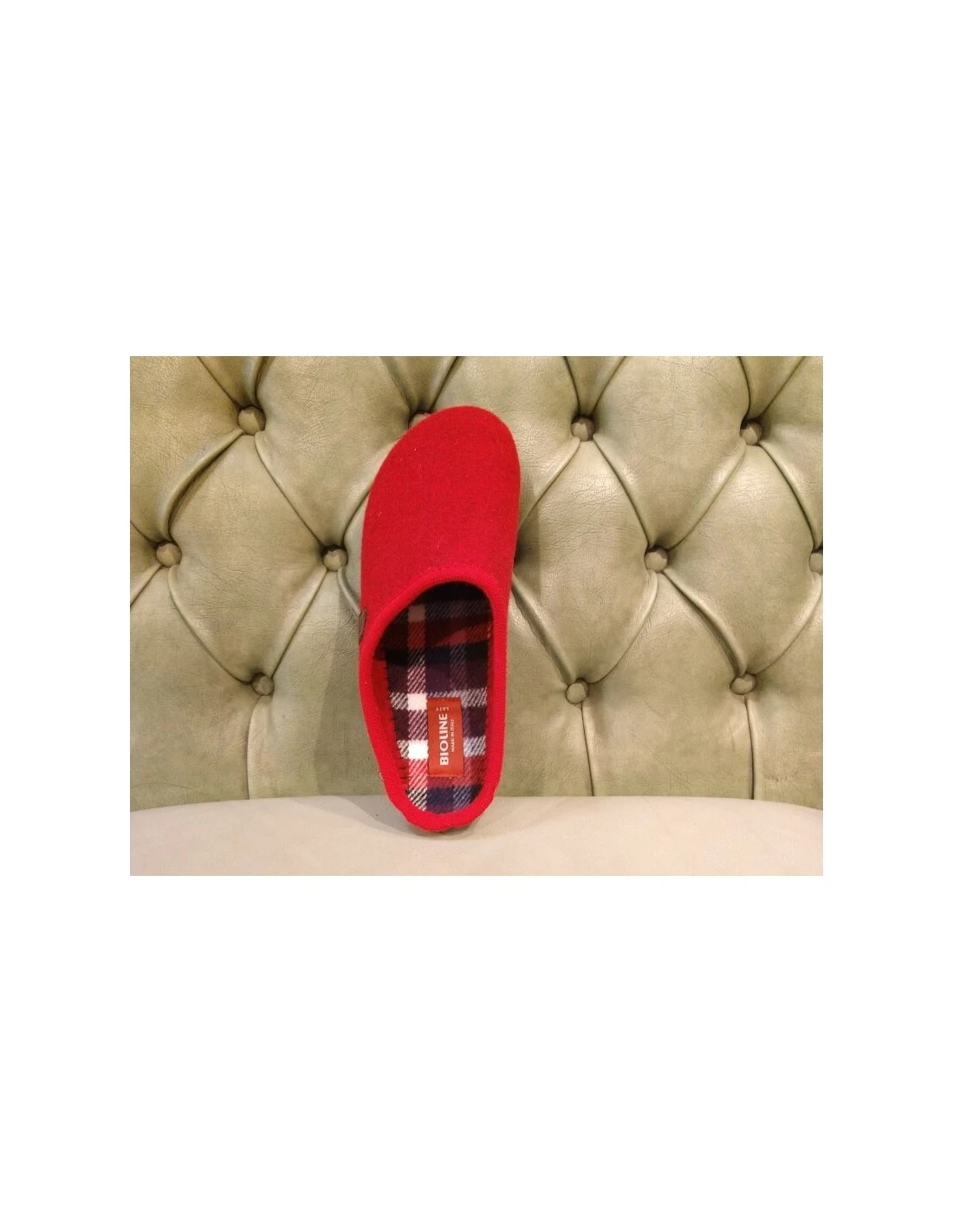 Bioline Ciabatte Invernali Da Donna, Rosse 3 Bioline Ciabatte Invernali Da Donna, Rosse