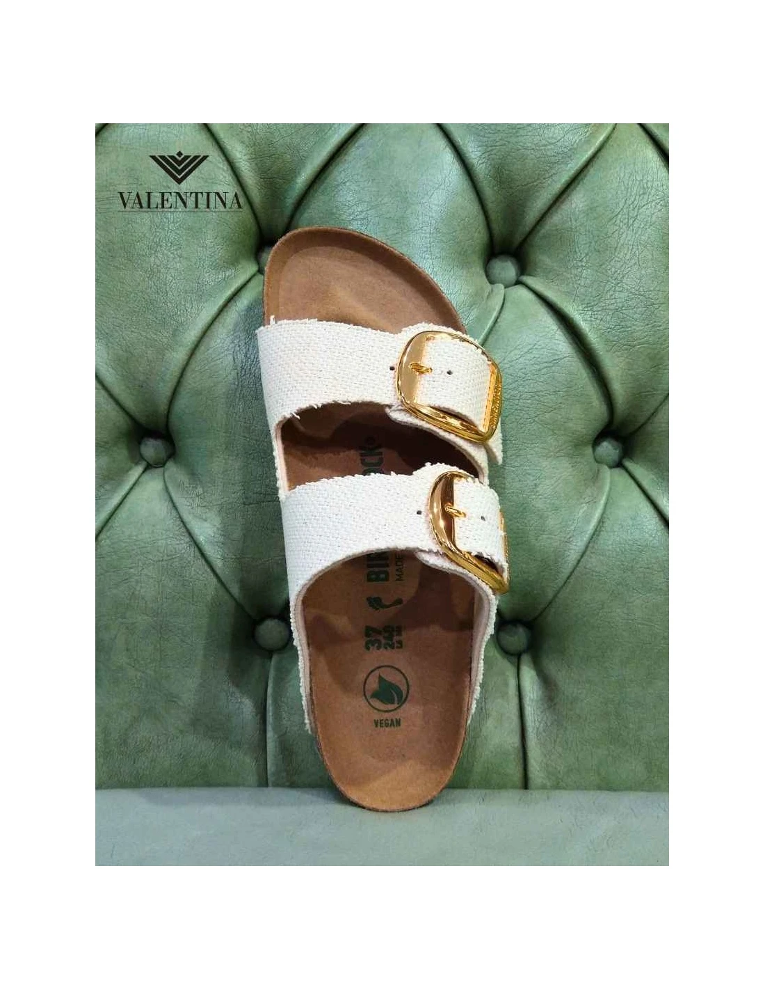 Birkenstock Arizona Big Buckle Vegan - Eggshell 4 Birkenstock Arizona Big Buckle Vegan - Eggshell - immagine 2