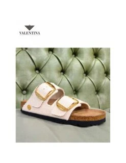 Birkenstock Arizona Big Buckle Vegan - Eggshell