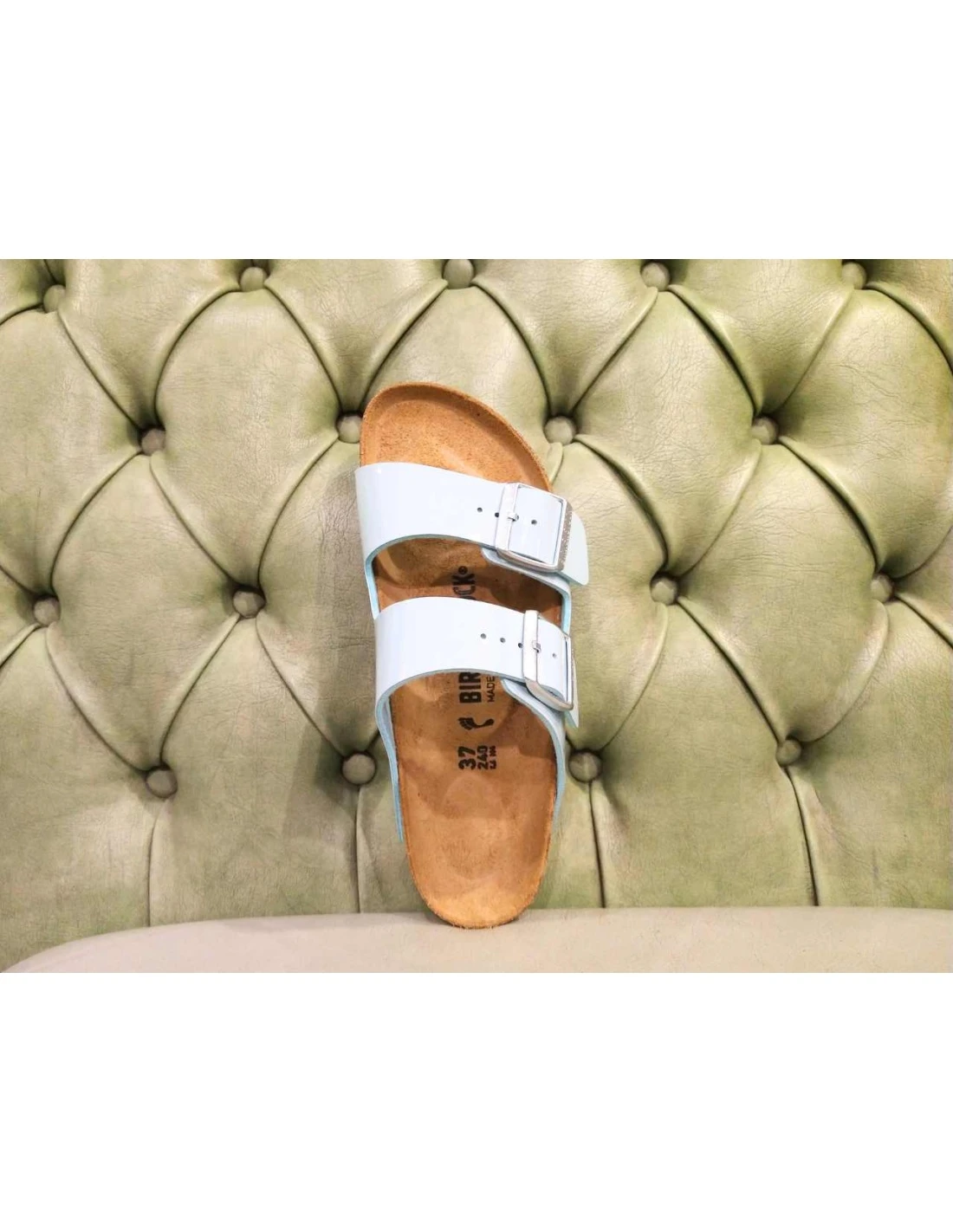 Birkenstock Arizona Verde Chiaro Lucido 5 Birkenstock Arizona Verde Chiaro Lucido - immagine 3