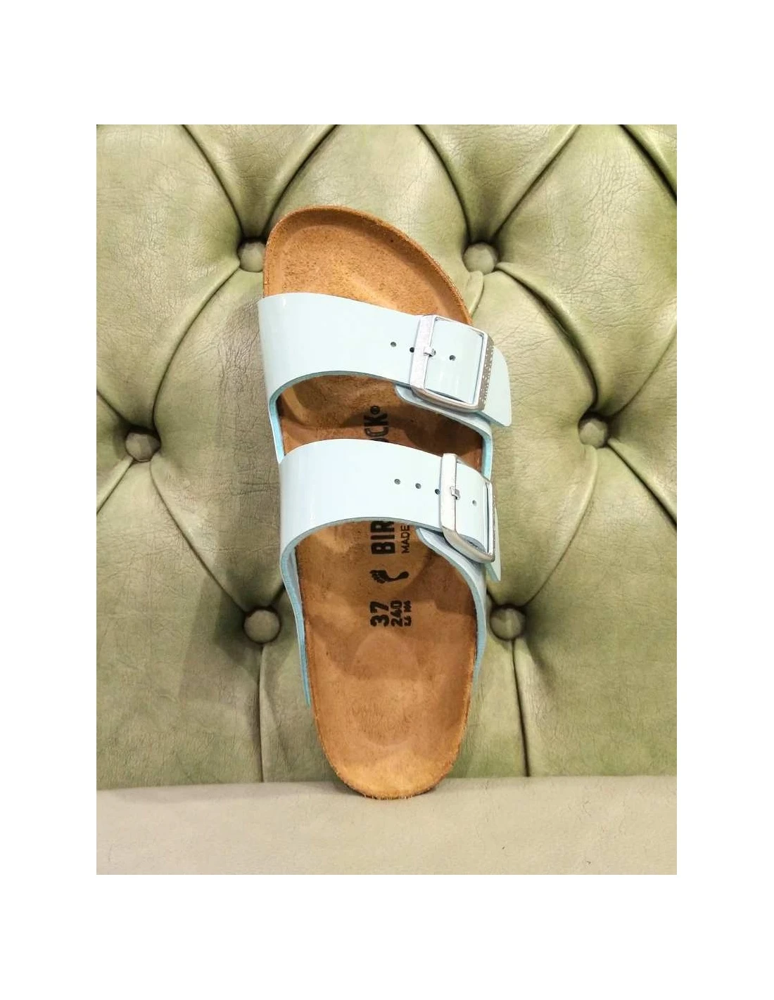 Birkenstock Arizona Verde Chiaro Lucido 3 Birkenstock Arizona Verde Chiaro Lucido