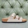 Birkenstock Florida Sandalo A 3 Fasce, Beige 2 Birkenstock Florida Sandalo A 3 Fasce, Beige -Stile pelletteria birkenstock florida sandalo a 3 fasce beige
