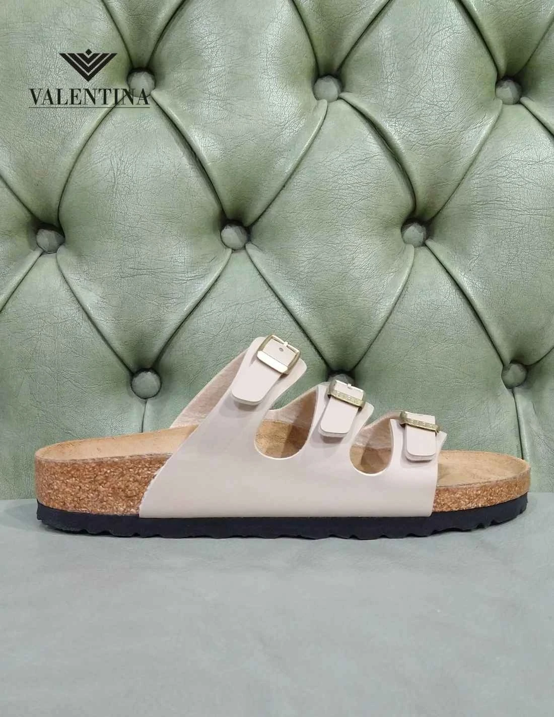 Birkenstock Florida Sandalo A 3 Fasce, Beige 3 Birkenstock Florida Sandalo A 3 Fasce, Beige