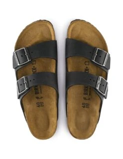 Birkenstock Sandalo Arizona In Pelle Nera -Stile pelletteria birkenstock sandalo arizona in pelle nera 4