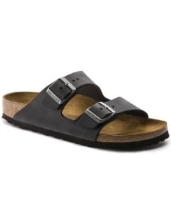 Birkenstock Sandalo Arizona In Pelle Nera -Stile pelletteria birkenstock sandalo arizona in pelle nera 5