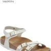 Birkenstock Sandalo Kumba Bianco In Pelle -Stile pelletteria birkenstock sandalo kumba bianco in pelle