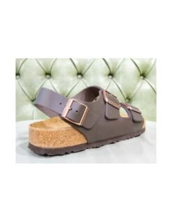 Birkenstock Sandalo Milano, Marrone Dunkelbraun 8 Birkenstock Sandalo Milano, Marrone Dunkelbraun -Stile pelletteria birkenstock sandalo milano marrone dunkelbraun 2