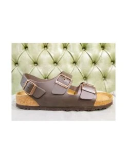 Birkenstock Sandalo Milano, Marrone Dunkelbraun