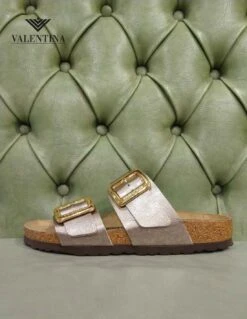 Birkenstock Sydney CB Graceful Taupe, Birko Flor -Stile pelletteria birkenstock sydney graceful taupe 2