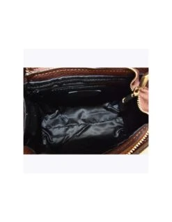 Stile pelletteria -Stile pelletteria borsa bauletto con tracolla 1