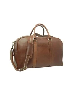 Borsa Da Viaggio In Vera Pelle, Made In Italy