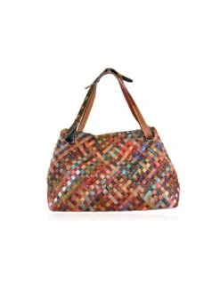 Mercury Borsa In Vera Pelle Intrecciata