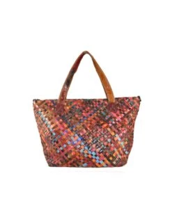 Mercury Borsa In Vera Pelle Intrecciata, Tipo Tote