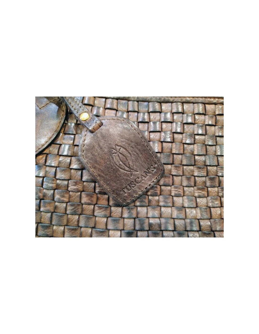 Borsa Shopper In Pelle Vintage, Intrecciata 9 Borsa Shopper In Pelle Vintage, Intrecciata - immagine 7