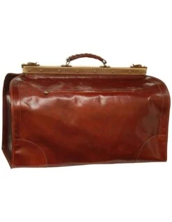 Borsa Tipo Dottore In Pelle Vintage -Stile pelletteria borsa tipo dottore in pelle vintage 4