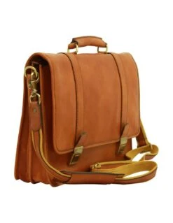 Cartella In Pelle Italiana Con Tracolla -Stile pelletteria cartella in pelle italiana con tracolla 3