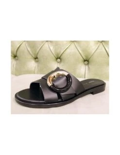 Ciabatte Eleganti Con Fibbia 7 Ciabatte Eleganti Con Fibbia -Stile pelletteria ciabatte eleganti con fibbia 2