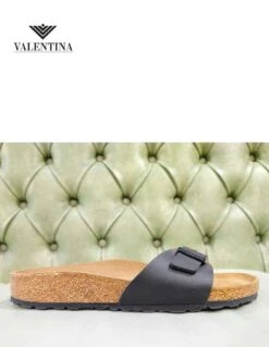 Ciabattina Birkenstock Madrid Nera Semplice