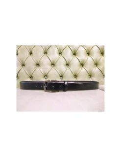 Cintura Classica Da Uomo In Pelle Nera -Stile pelletteria cintura classica da uomo in pelle nera 2