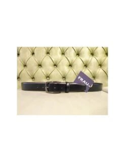 Cintura Classica Da Uomo In Pelle Nera