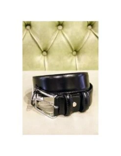 Cintura Da Uomo Nera Lucida 8 Cintura Da Uomo Nera Lucida -Stile pelletteria cintura da uomo nera lucida 2