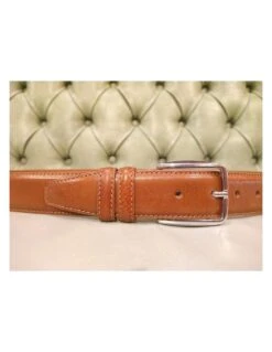 Stile pelletteria -Stile pelletteria cintura da uomo per vestito color cuoio 1
