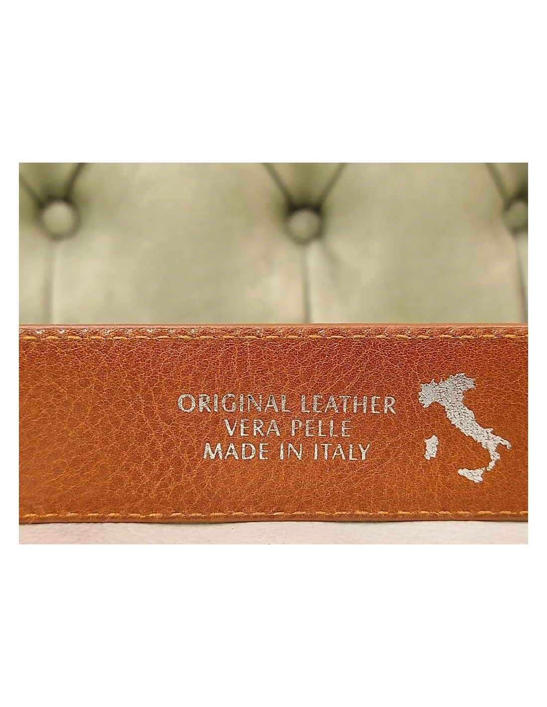 Cintura Da Uomo Per Vestito, Color Cuoio 4 Cintura Da Uomo Per Vestito, Color Cuoio - immagine 3