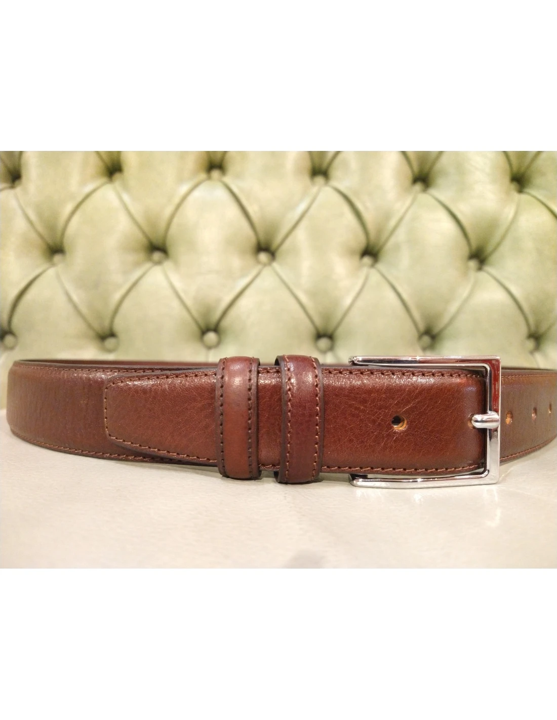 Cintura In Vera Pelle Da Uomo 4 Cintura In Vera Pelle Da Uomo - immagine 2