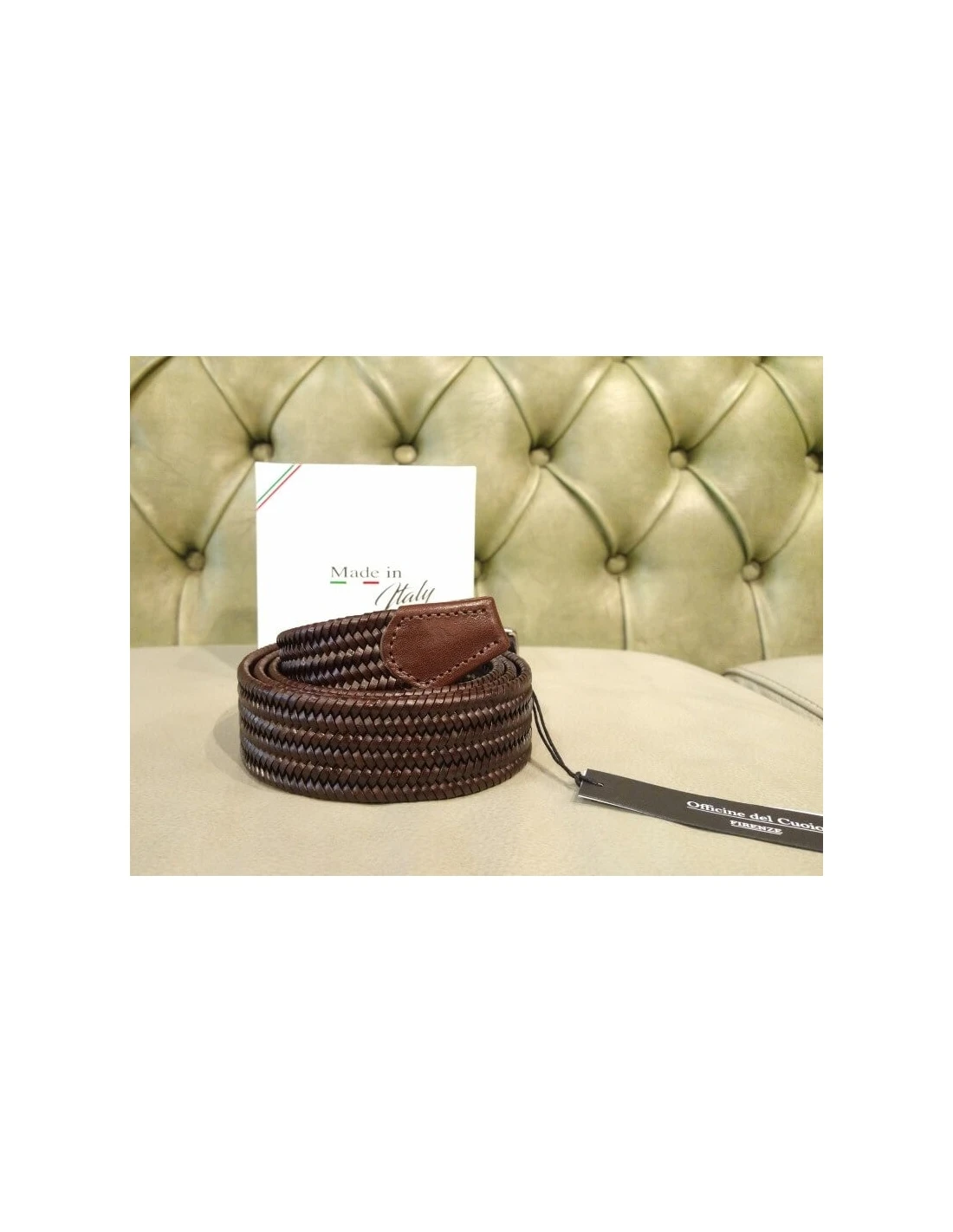 Cintura Intrecciata In Pelle Da Uomo 4 Cintura Intrecciata In Pelle Da Uomo - immagine 2