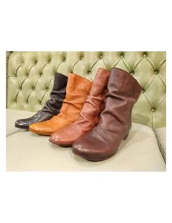 Felmini Stivaletti Da Donna In Pelle Morbida -Stile pelletteria felmini stivaletti da donna in pelle morbida 4