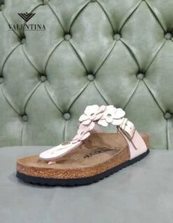 Birkenstock Gizeh In Pelle Con Fiori -Stile pelletteria gizeh in pelle con fiori 2