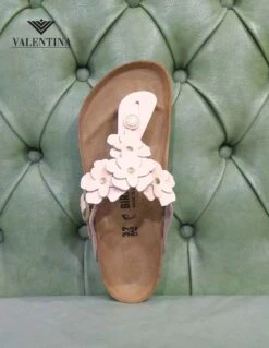 Birkenstock Gizeh In Pelle Con Fiori