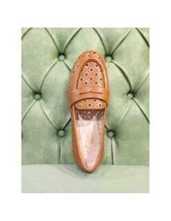 Mocassini Da Donna 2024, In Pelle Traforata