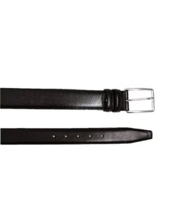 Cintura Da Uomo In Cuoio Artigianale -Stile pelletteria nera 4