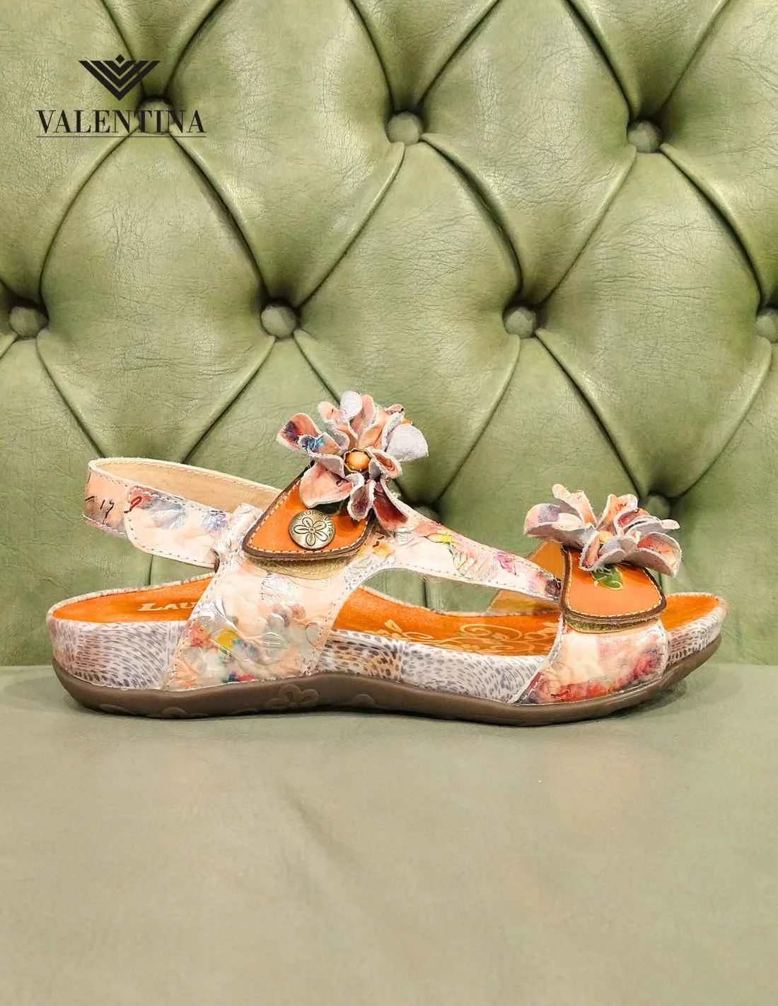 Laura Vita Sandali Bassi A Fiori, Moda Donna 4 Laura Vita Sandali Bassi A Fiori, Moda Donna - immagine 2