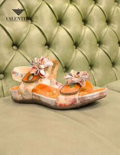 Laura Vita Sandali Bassi A Fiori, Moda Donna