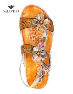 Laura Vita Sandali Bassi A Fiori, Moda Donna 14 Laura Vita Sandali Bassi A Fiori, Moda Donna -Stile pelletteria sandali a fiori 5