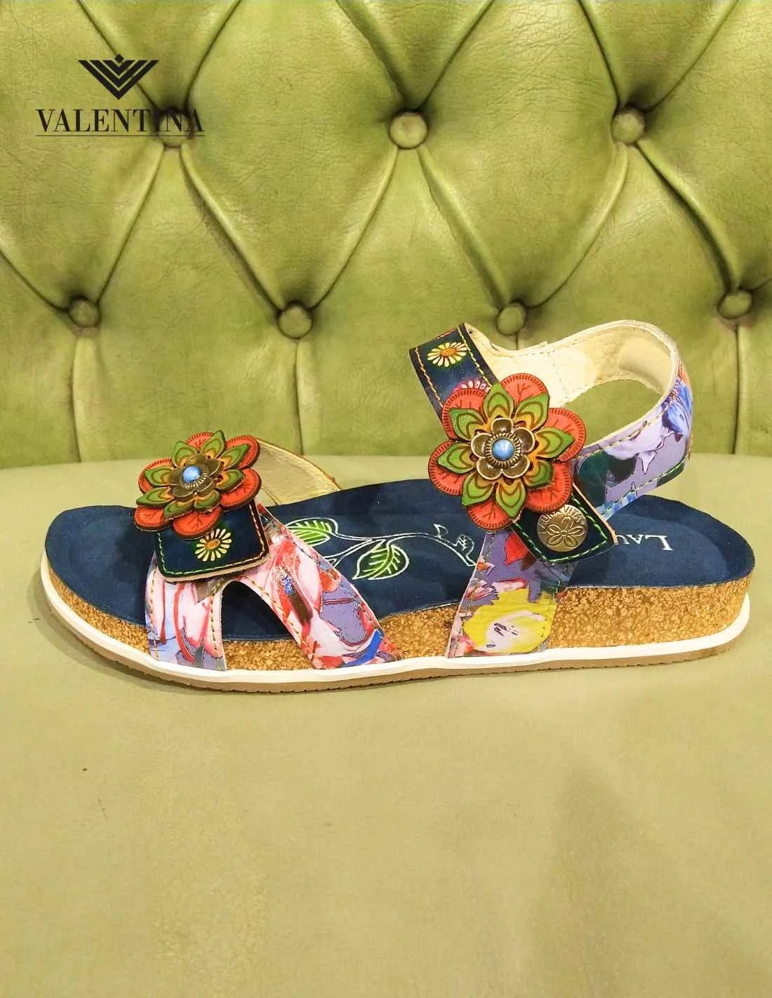 Sandali Bassi Colorati Da Donna, Laura Vita 4 Sandali Bassi Colorati Da Donna, Laura Vita - immagine 2