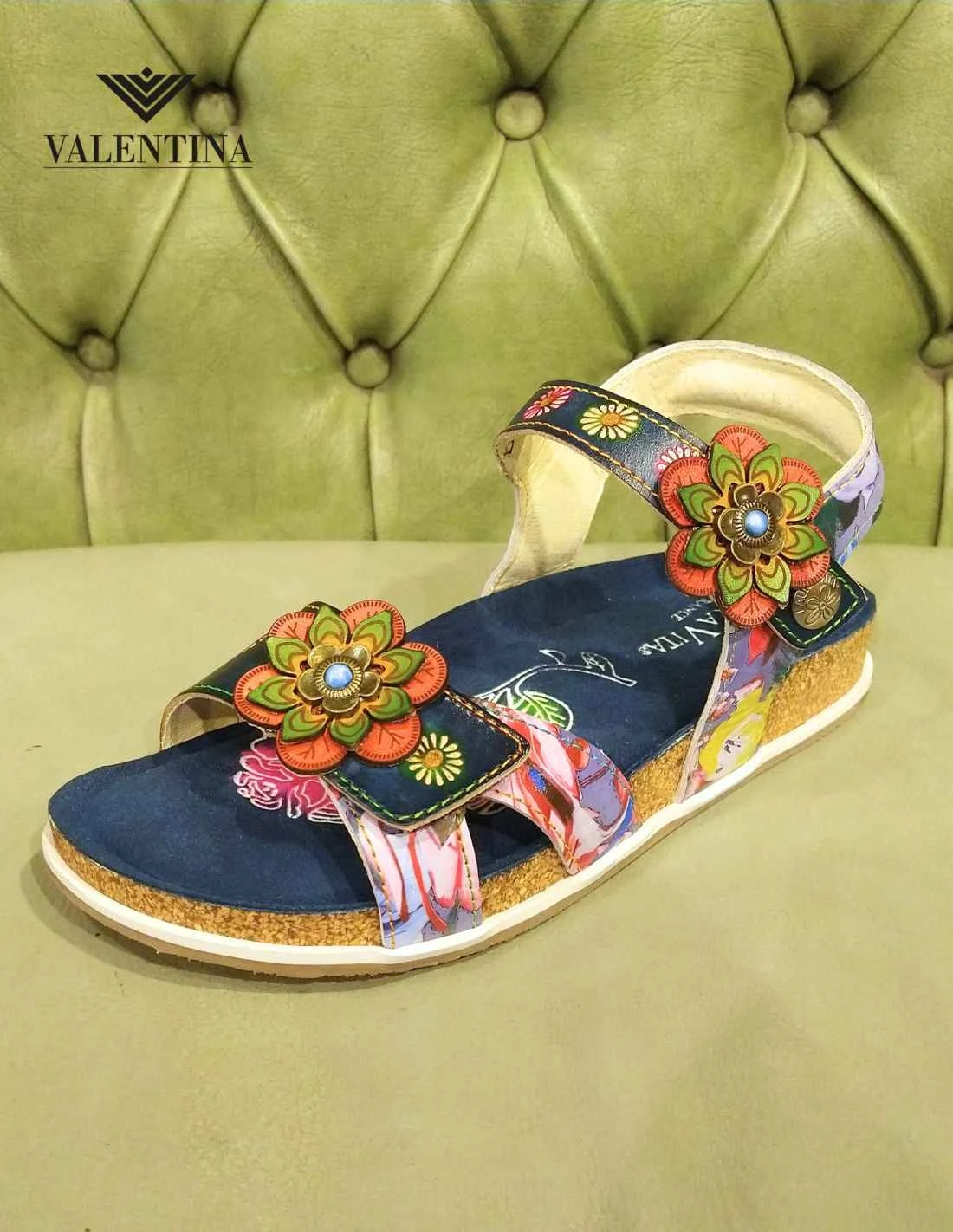 Sandali Bassi Colorati Da Donna, Laura Vita 3 Sandali Bassi Colorati Da Donna, Laura Vita