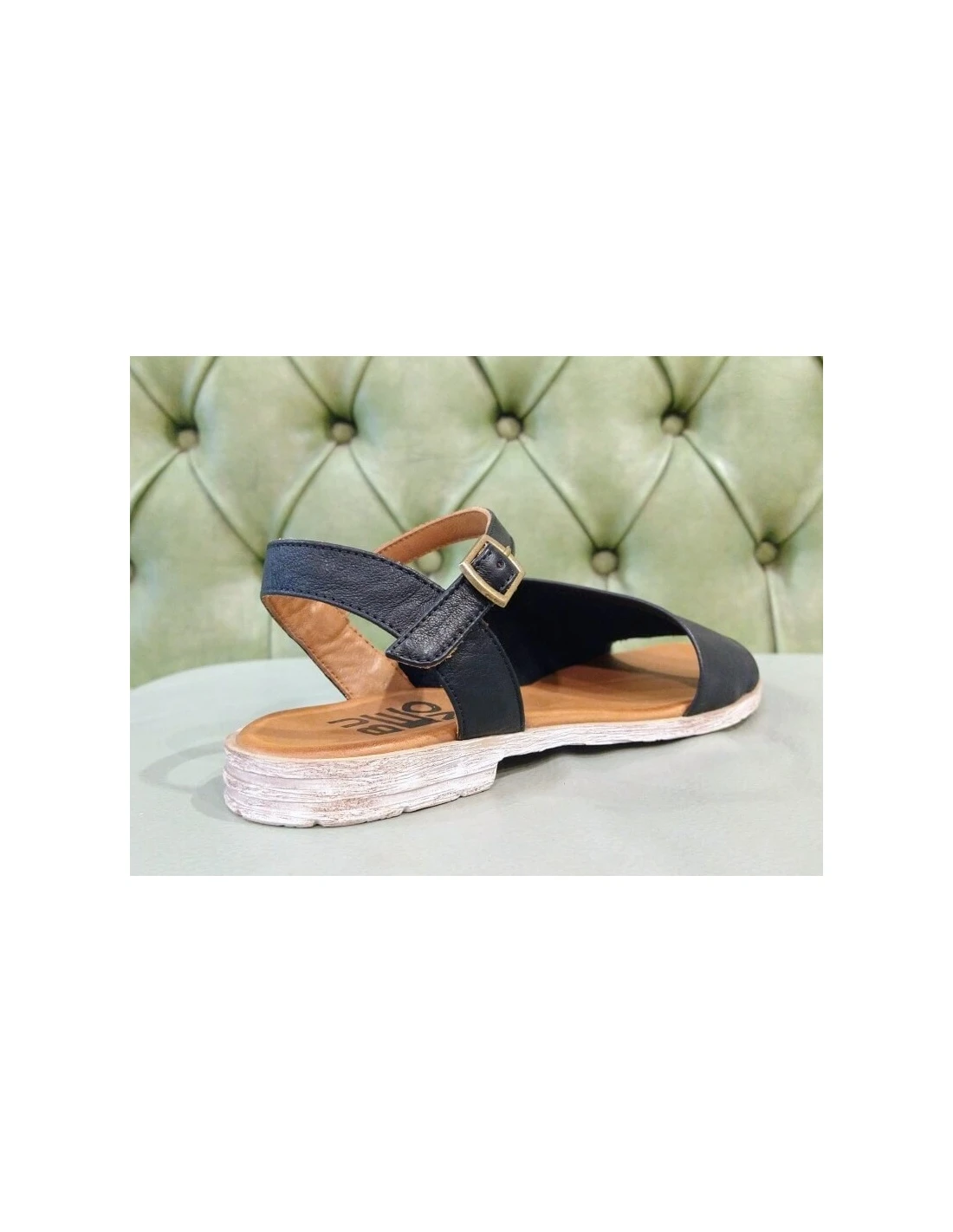 Sandali Donna Bassi Chiusi, In Pelle Morbida 4 Sandali Donna Bassi Chiusi, In Pelle Morbida - immagine 2