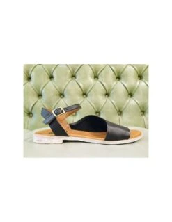 Sandali Donna Bassi Chiusi, In Pelle Morbida 7 Sandali Donna Bassi Chiusi, In Pelle Morbida -Stile pelletteria sandali bassi pelle morbida 2