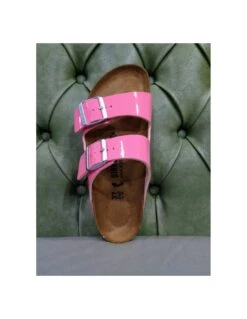 Sandali Birkenstock Doppia Fascia, Rosa Lucido