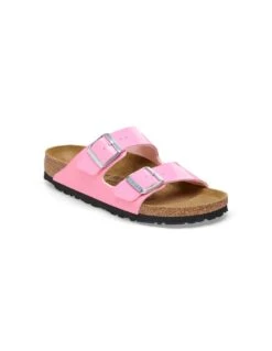 Sandali Birkenstock Doppia Fascia, Rosa Lucido -Stile pelletteria sandali birkenstock doppia fascia rosa lucido 6